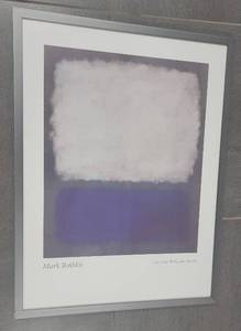 lot 17 image: Mark Rothko Framed Poster from Galerie Beyeler, Basel  Blue and Gray 1962