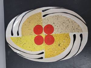 lot 117 image: Jack Charney Signed Studio Art Pottery Ceramic Platter