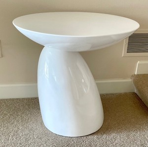 lot 30A image: White Corbin Side Table