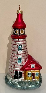 lot 91 image: Christopher Radko Shore Light Lighthouse Ornament