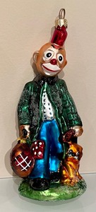 lot 92 image: Christopher Radko Hobo Clown Ornament