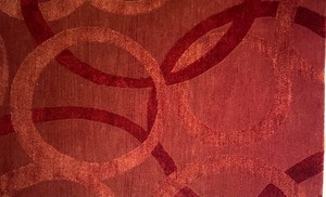 lot 147 image: Loopy Pomegranate Handmade Rug by Tibetino (Nepal)