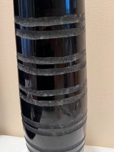 lot 170 image: Ebony Art Glass Style Vase