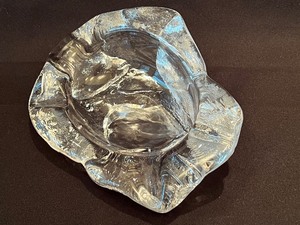 lot 156 image: Val St. Lambert Free Form Crystal Dish