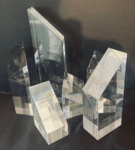 lot 31A image: Six Incredible Crystal Pillars by Hoya