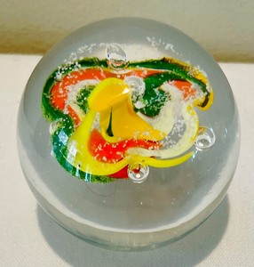 lot 278 image: Trio of Colorful Paperweights