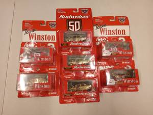 lot 161 image: Racing Champions 50th Anniversary Team Winston & Budweiser 164th Scale Die Cast Cars,