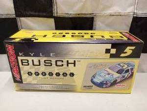 lot 186 image: Action Special Paint Scheme Kyle Busch #5 Kelloggs  Ice Age 2  124th Scale Die Cast Car