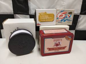 lot 235 image: New Collector Tins  Box With 164th Scale Die Cast Cars.