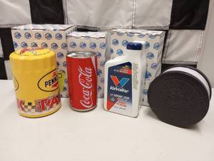 lot 236 image: New Action Collector Tins  Box With 164th Scale Die Cast Cars
