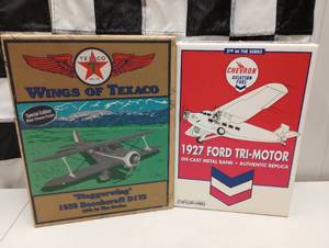 lot 286 image: Wings Of Texaco & 1927 Ford Tri- Motor Die Cast Planes