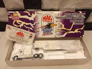 lot 298 image: Racing Champions Mac Tools Thunder Valley Nationals 164th Scale Die Cast Transporter