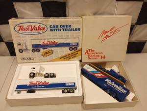 lot 299 image: Mark Martin Valvoline & Ertl True Value 164th Scale Die Cast Transporters