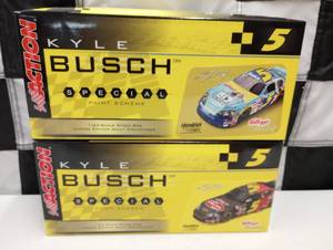 lot 359 image: Action Special Paint Scheme Kyle Busch 124th Scale Die Cast Cars