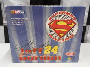 lot 403 image: Action Jeff Gordon 1999 DuPont Chroma Lusion Superman 14th Scale Helmet