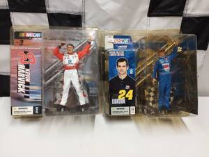 lot 414 image: Action McFarlane Nascar Jeff Gordon & Kevin Harvick Figures