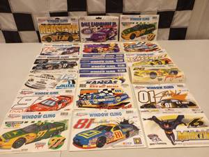 lot 447 image: Assorted Nascar Window Clings