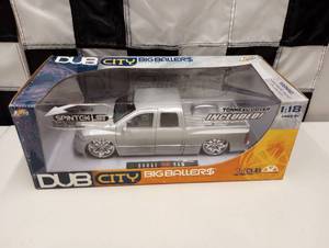 lot 539 image: Dub City Big Ballers Dodge Ram 118th Scale Die Cast Truck