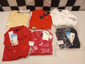 lot 589 image: Nascar Racing Team Caliber Mens Medium Polo Shirts