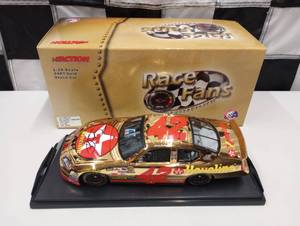 lot 590 image: Action Race Fan AUTOGRAPHED Jamie McMurray #42 Havoline 24K Gold 124th Scale Die Cast Car