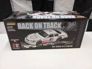 lot 596 image: Action Dale Earnhardt Back On Track Hall Of Fame 124th Scale Die Cast Car
