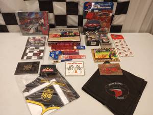 lot 697 image: Assorted Nascar Bandanas, Pencils, CDs, Mouse Pads & More