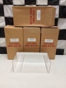 lot 1012 image: Clear Acrylic 124th Scale Top Display Cases