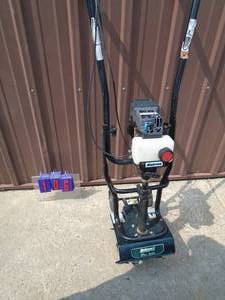 Bolens mini tiller. Tested & works. As shown.