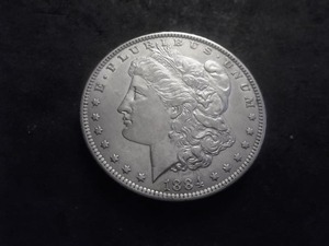 1884 O Morgan Silver Dollar