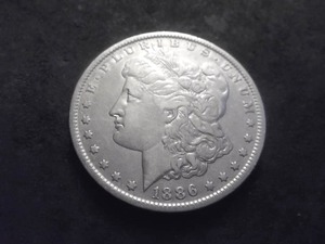 1886 O Morgan Silver Dollar