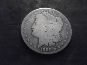 1890 O Morgan Silver Dollar
