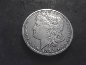 1892 O Morgan Silver Dollar