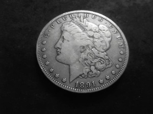 1891 O Morgan Silver Dollar