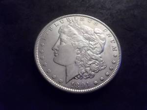 1891 S Morgan Silver Dollar