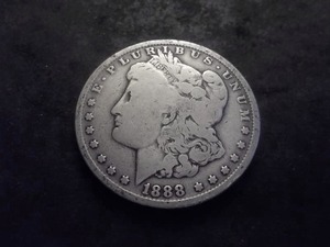 1888 O Hot Lips Double Die Morgan Silver Dollar