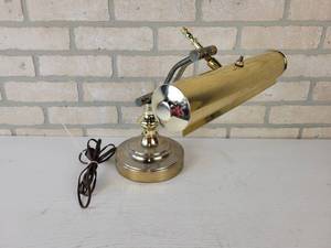 Vintage Brass Tone Piano Light - Tested and Works