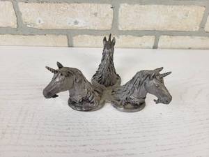 Handcrafted Pewter Unicorn CrystalGazing Ball Holder