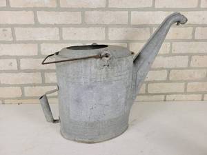 lot 324 image: Antique Galvanized Watering Can