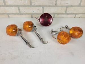 lot 333 image: (2) Sets of Vintage Turn Signal Assemblies and Taillight