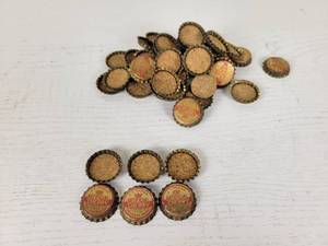 lot 356 image: (50) Vintage Unused J.F. Thiers Cherry Soda Bottle Caps with Original Cork - Melrose, MN