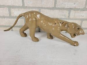lot 389 image: Vintage Papier Mache Panther Statue