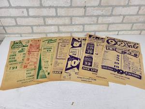 lot 400 image: Vintage Jack Sprat Food Store Advertisements - Schultz Cash Store Ricketts, IA