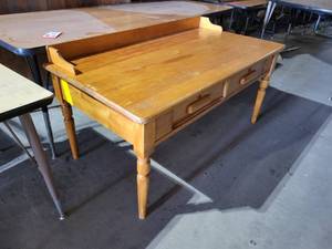 Solid Wood Desk with 2- Drawers