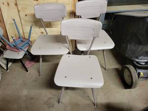 (3) Stackable Student Chairs