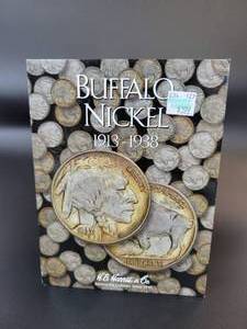 lot 463 image: Nearly Complete Buffalo Nickel Book - Only Missing 1937-D