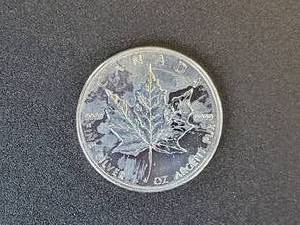 lot 461 image: 2013 1 oz Canadian Maple $5 Coin - .9999 Fine Silver