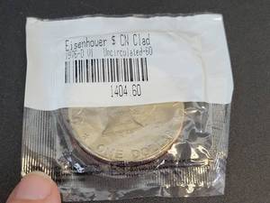 lot 433 image: 1976-D Eisenhower Bicentennial US Dollar - Graded Uncirculated