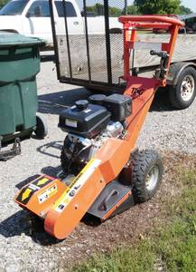 lot 58 image: Walk behind Stump Grinder with Kohler 14hp gas engine