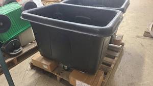 lot 20 image: Rubbermaid Rolling Bin BR