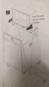 lot 24 image: Upper part of a rolling equipment cart BR